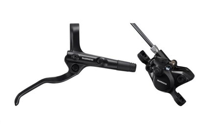 SHIMANO Brake hydr. MT200 rear black Post Mount 1400mm hose+pad