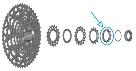 SHIMANO Sprocket 11 tooth for CS-LG700 Linkglide