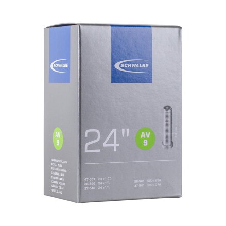 SCHWALBE Tube AV9 24x1 1/8/1.75 40mm (28/47-507/541) 130g