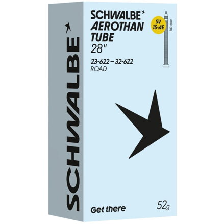 SCHWALBE Tube AEROTHAN TUBE SV15-AE (23/32-622) FV 80mm 52g TPU