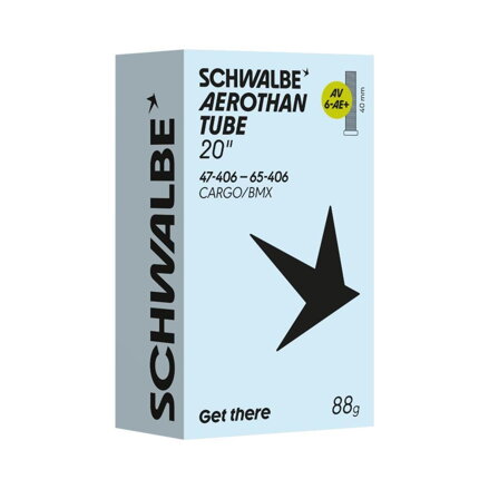 SCHWALBE Inner tube AEROTHAN TUBE AV6-AE+ (47/65-406) AV 40mm 88g TPU