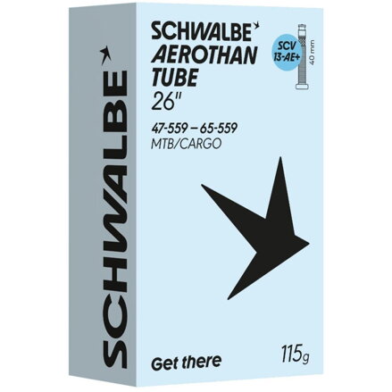 SCHWALBE Inner tube AEROTHAN TUBE SCV13-AE+ (47/65-559) SCV 40mm 115g TPU