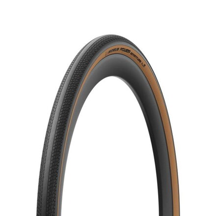 MICHELIN Tire POWER ADVENTURE TLR 700x42C (42-622) 3x120TPI 450g brown