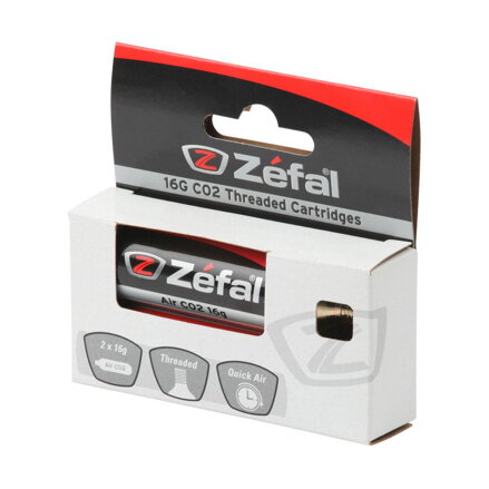 ZÉFAL CO2 cartridge 16g with thread 2pcs