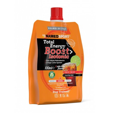 NAMEDSPORT Gel TOTAL ENERGY BOOST ISOTONIC cola/lime 100ml APR2025