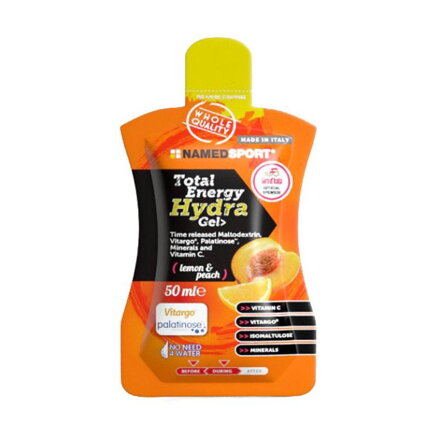 NAMEDSPORT Gel TOTAL ENERGY HYDRA lemon-peach 50ml