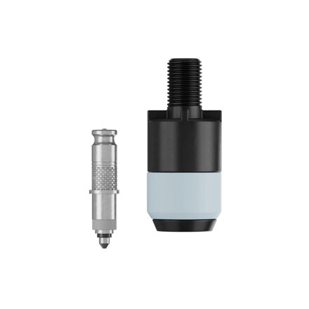 SCHWALBE SCV valve set for DV - 2x valve, 2x valve cap, 1x wrench, 1x pump end adapter