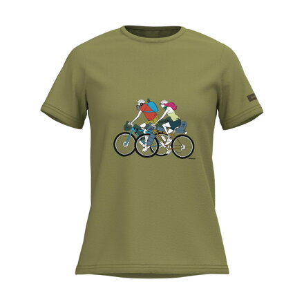 SHIMANO T-shirt SENTIERO LTD women's khaki gravel