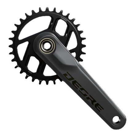 SHIMANO Stred Deore FC-M6200 170mm 30z. 12-k. čierny dvojdielny bez ložísk