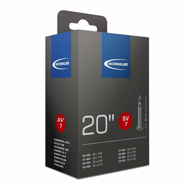 SCHWALBE Tube SV7 20 40/62-406 EK 40mm 145g