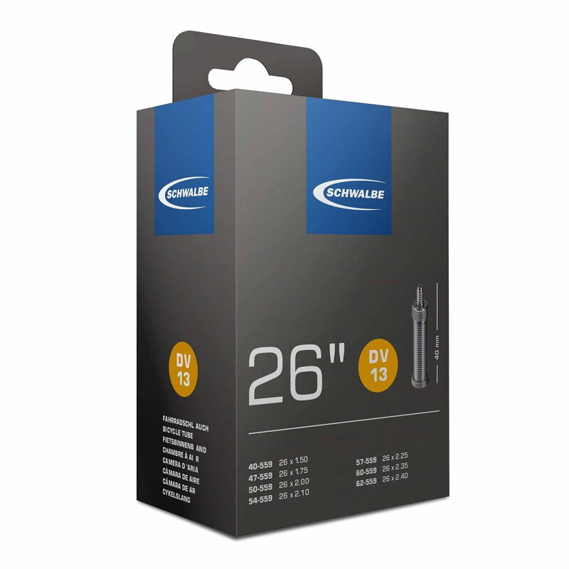 SCHWALBE Tube DV13 26x1.50/2.50 DV 40mm (40/62-559) 190g