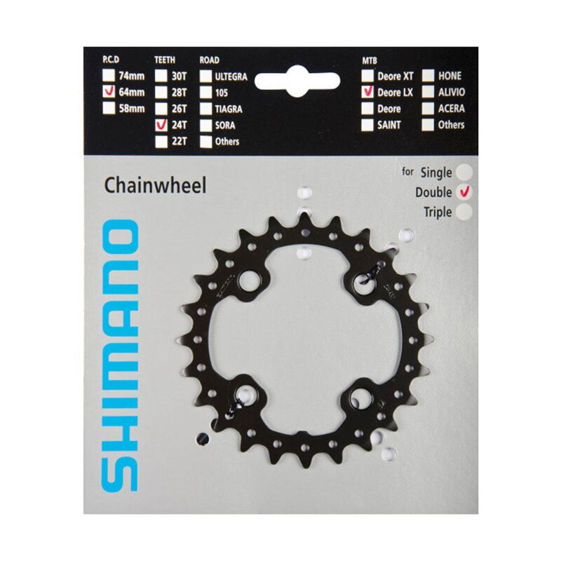 SHIMANO Chainring 24 teeth FCFC-M675 SLX black 64mm SHIMANO Chainring 24 teeth FCFC-M675 SLX black 64mm