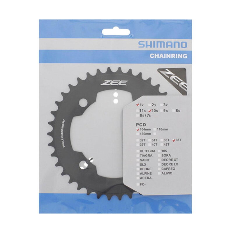 SHIMANO Chainring 38 teeth FC-M640 ZEE black 104mm SHIMANO Chainring 38 teeth FC-M640 ZEE black 104mm