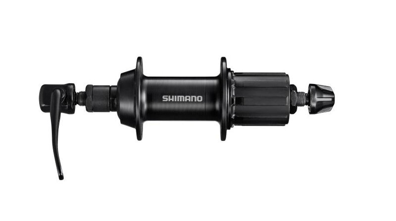 SHIMANO Rear hub FH-TY500 36 holes 7-speed black for q.r. SHIMANO Rear hub FH-TY500 36 holes 7-speed black for q.r.