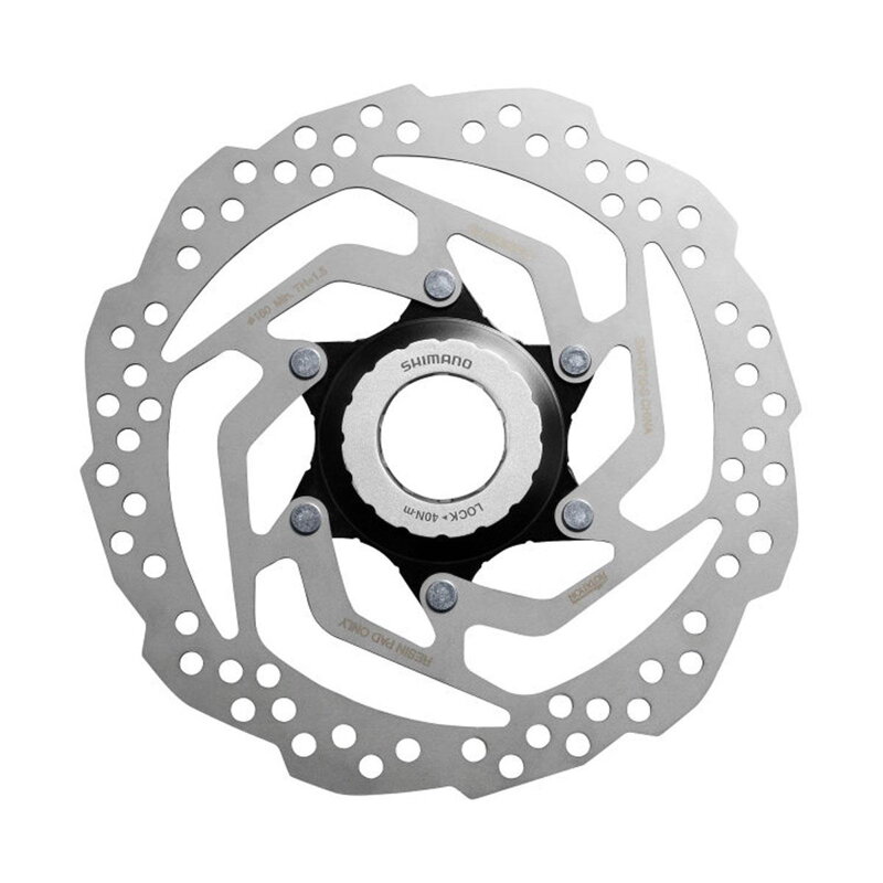SHIMANO Brake disc SM-RT10 160mm Center Lock (internal tightening) only for resin pads SHIMANO Brake disc SM-RT10 160mm Center Lock (internal tightening) only for resin pads