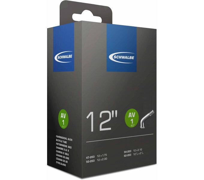 SCHWALBE Tube AV1 45° 12x1.75/2.10 AV 40mm 45° (47/62-203) 80g