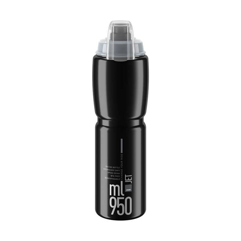 ELITE Bottle JET PLUS 950 black/grey ELITE Bottle JET PLUS 950 black/grey