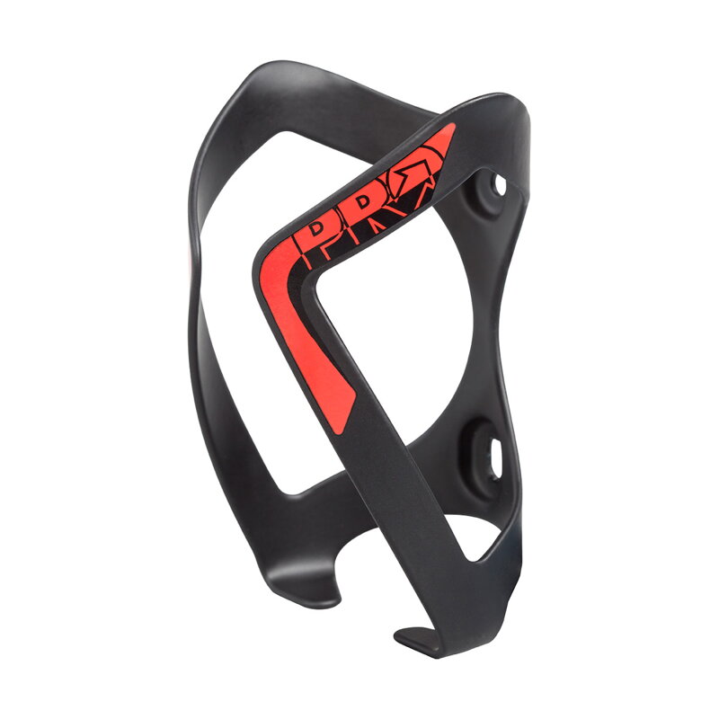 PRO Bottle Cage AL aluminum black/red