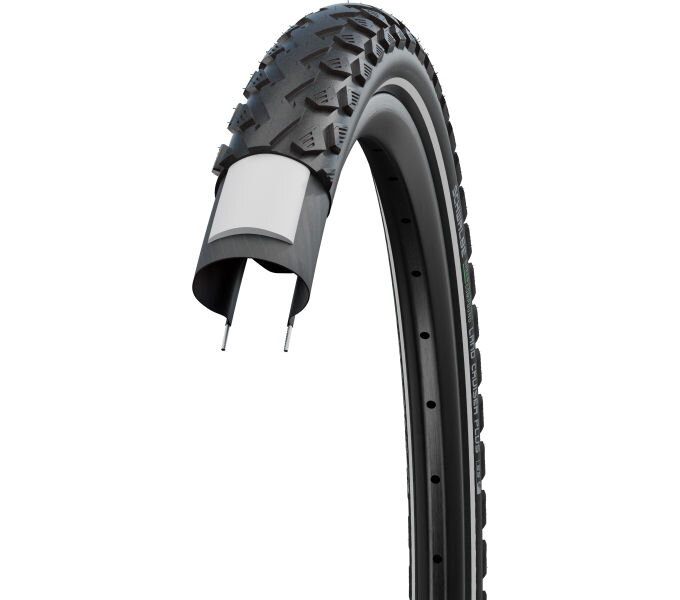 SCHWALBE Tire LAND CRUISER PLUS (55-622) 28x2.15 Active 50EPI PunctureGuard 1180g Reflex Green