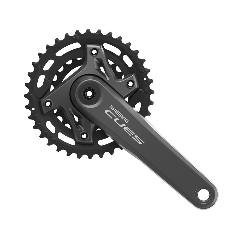 SHIMANO Crankset Cues FC-U6000 175mm 36/22 teeth 9/10/11-speed black two-piece without bearings SHIMANO Crankset Cues FC-U6000 175mm 36/22 teeth 9/10/11-speed black two-piece without bearings