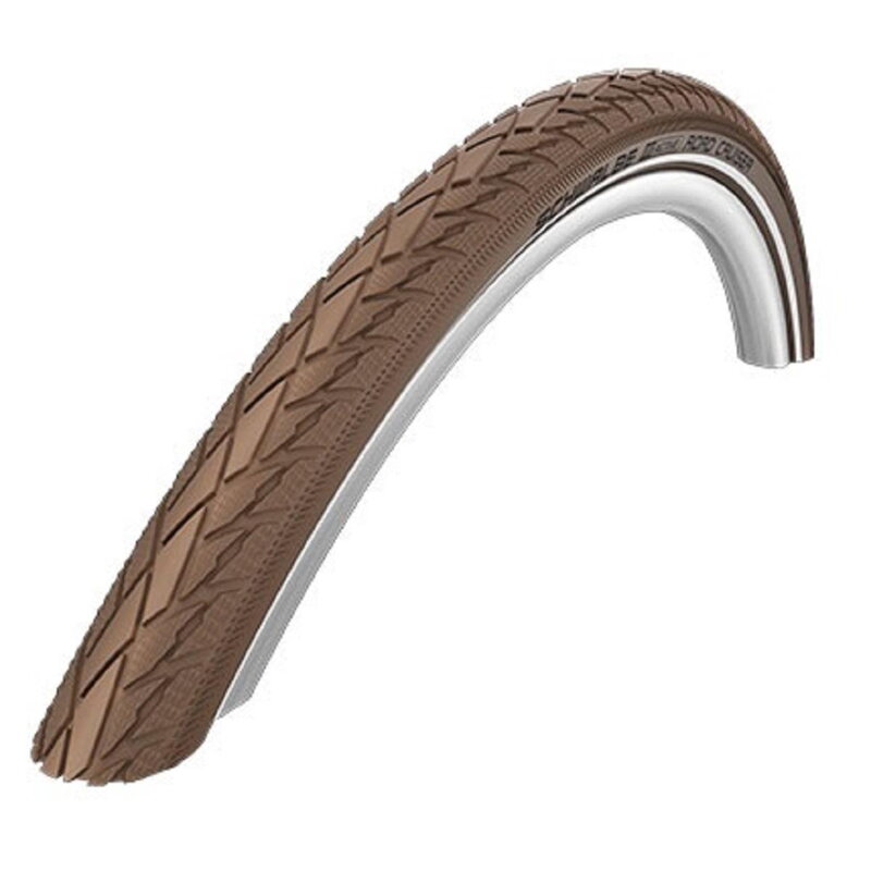 SCHWALBE Tire ROAD CRUISER (47-622) 28x1.75 Active 50EPI K-Guard 800g Coffee reflex