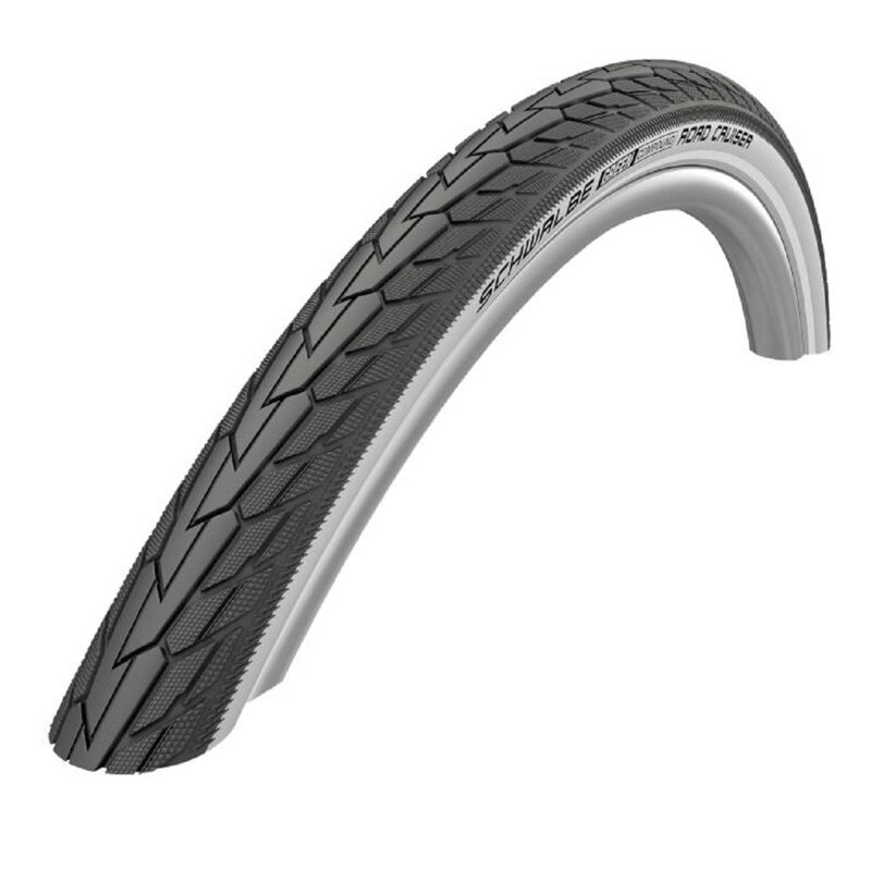 SCHWALBE Tire ROAD CRUISER (42-622) 28x1.60 700x40C Active 50EPI K-Guard 705g White side reflective Green