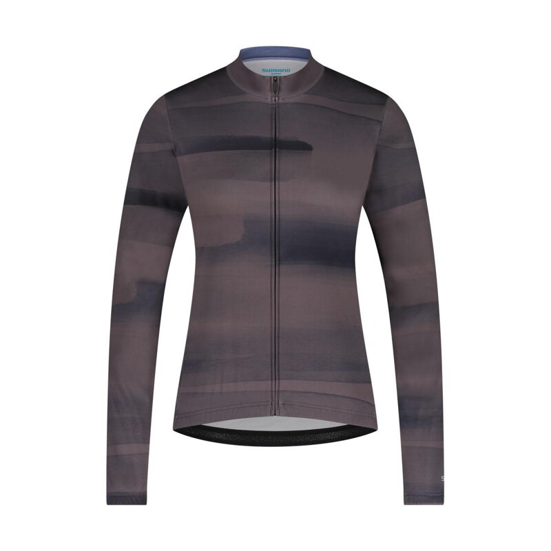 SHIMANO Jersey women's KAEDE PRINTED LONG aurora purple SHIMANO Jersey women's KAEDE PRINTED LONG aurora purple