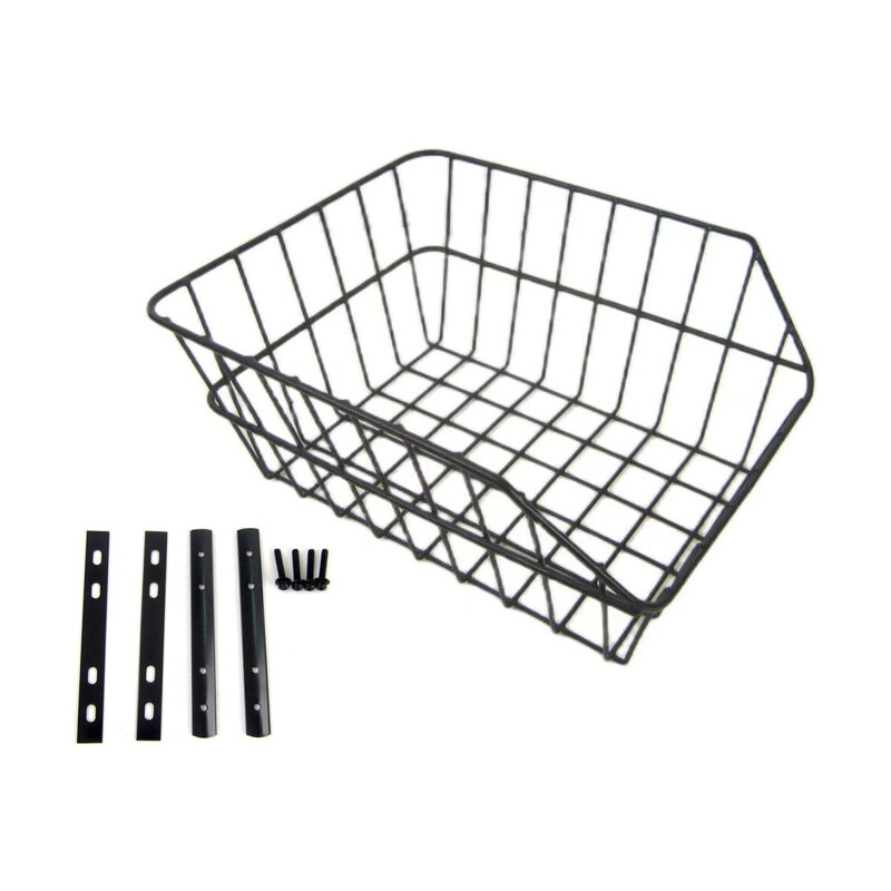 LONGUS Basket CUBBY for carrier steel wire black