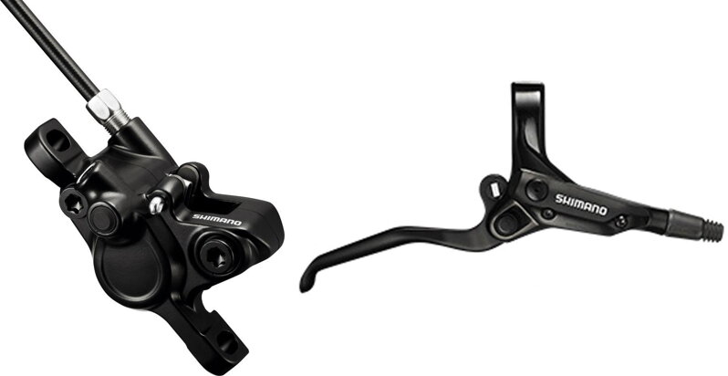 SHIMANO Brake hydr. M355 front black Post Mount 800mm hose + pads B01S SHIMANO Brake hydr. M355 front black Post Mount 800mm hose + pads B01S