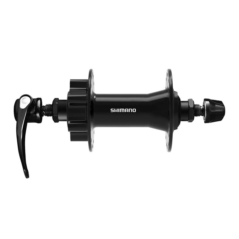 SHIMANO Front hub HB-QB400 36 holes Q.R. black 6 holes disc.