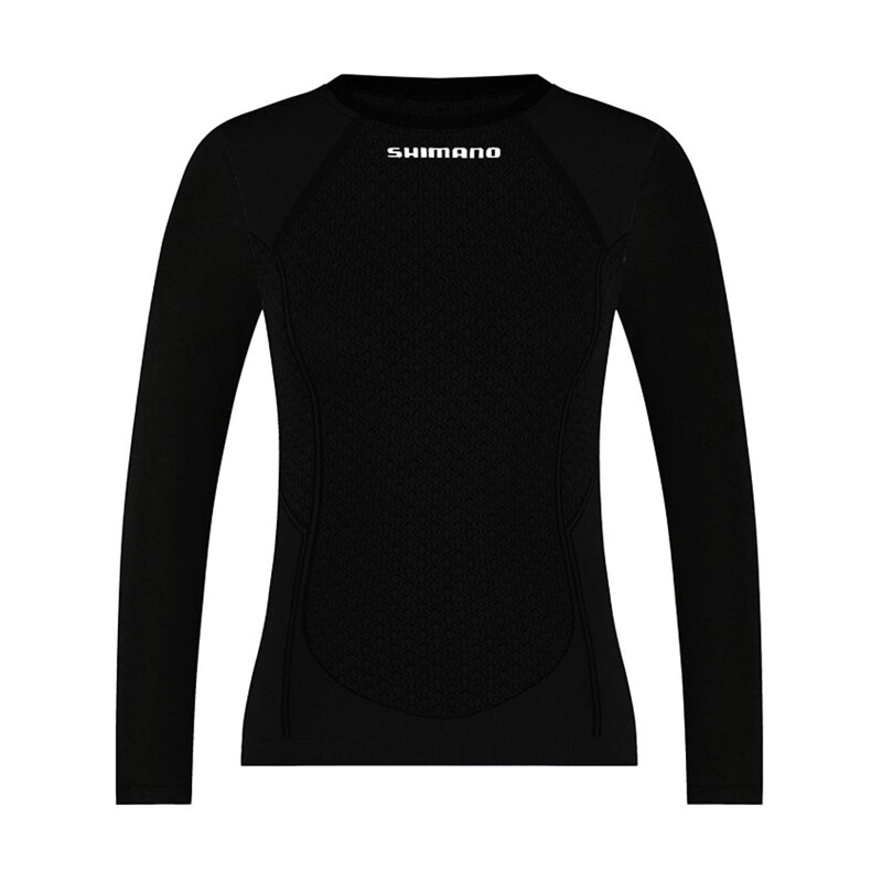 SHIMANO Women's VERTEX LONG BASE LAYER Base Layer T-shirt, black