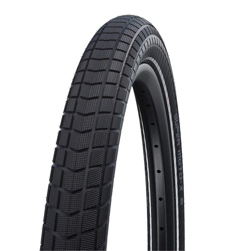 SCHWALBE Tire SUPER MOTO-X (62-406) 20x2.40 Performance 67EPI GreenGuard 820g Black reflex