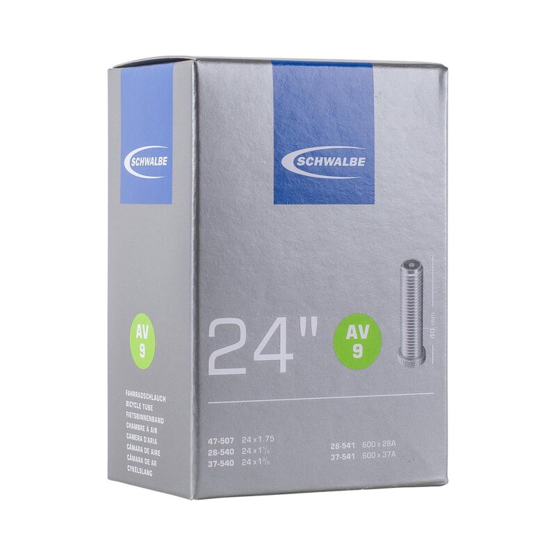 SCHWALBE Tube AV9 24x1 1/8/1.75 40mm (28/47-507/541) 130g
