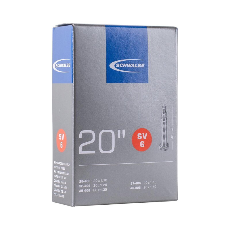 SCHWALBE Tube SV6 20x1.1/1.50 FV 40mm (28/40-406) 95g