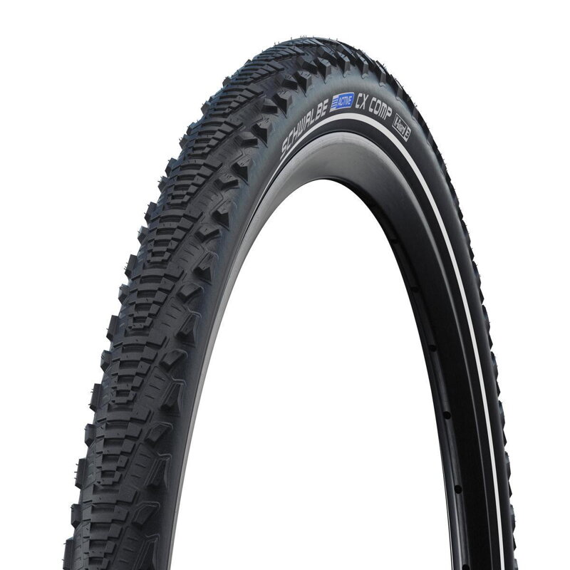 SCHWALBE Tire CX COMP (47-507) 24x1.75 Active 50EPI K-Guard 525g Black reflex