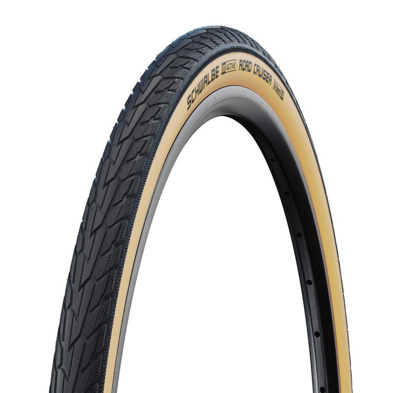 SCHWALBE Tire ROAD CRUISER (47-559) 26x1.75 Active 50EPI K-Guard 720g GumWall Green