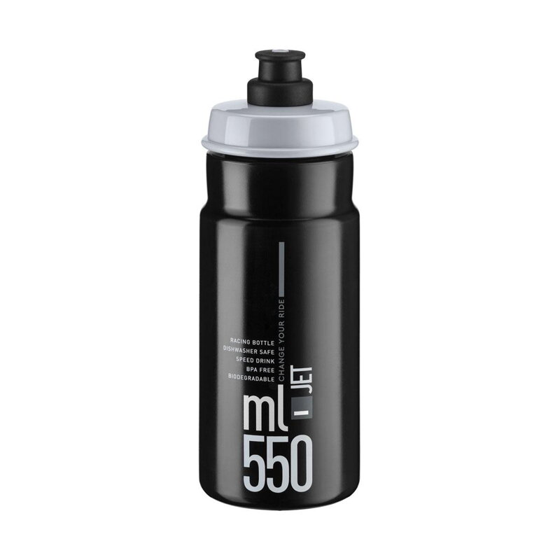 ELITE Bottle JET 550 black grey logo