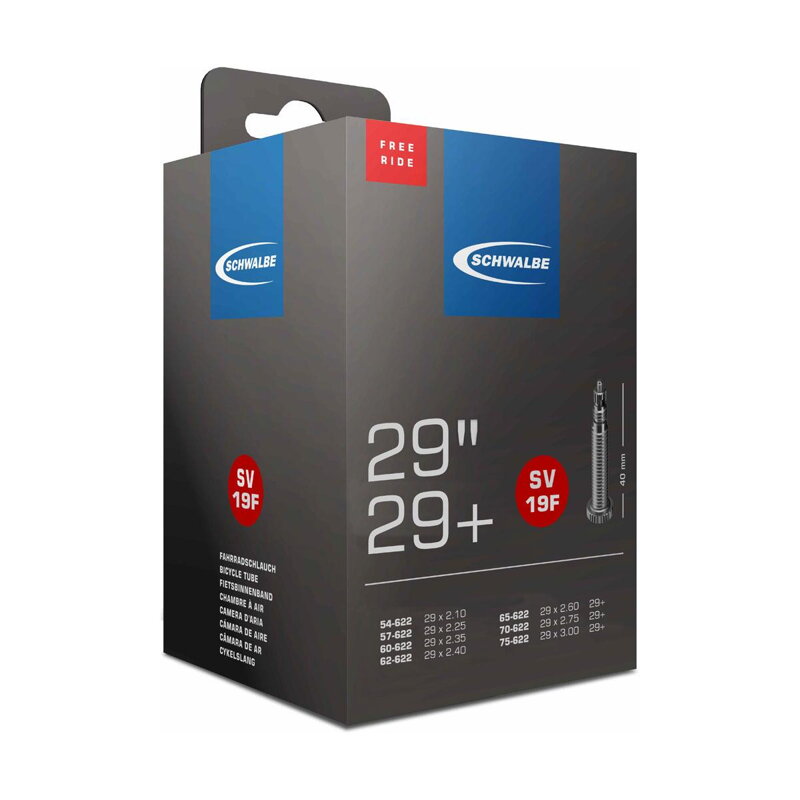 SCHWALBE Tube SV19F 29x2.10/3.00 FV 40mm (54/75-622) 215g Freeride