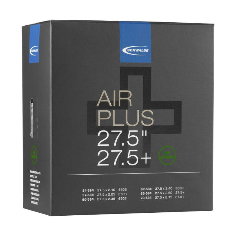 SCHWALBE Tube AIR PLUS AV21+AP 27.5x2.10/3.00 AV(54/70-584) 40mm 400g
