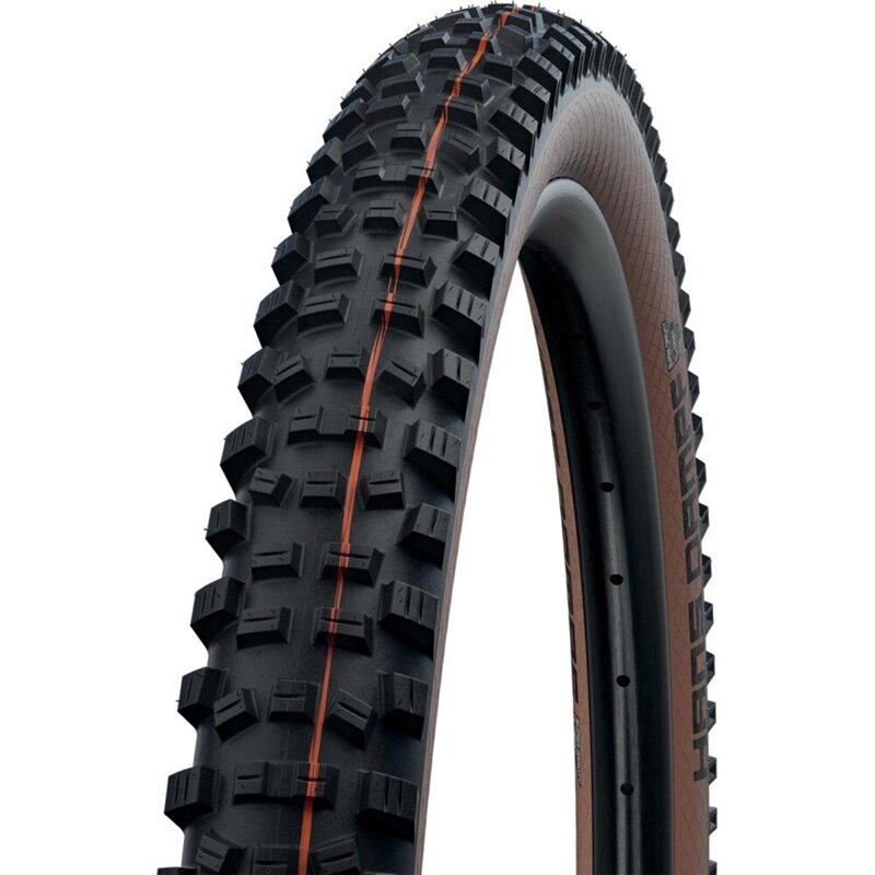 SCHWALBE Plášť HANS DAMPF 29x2.60 (65-622) 67EPI 1125g TLE Evo Super Trail Addix Soft hnedý bok skladací