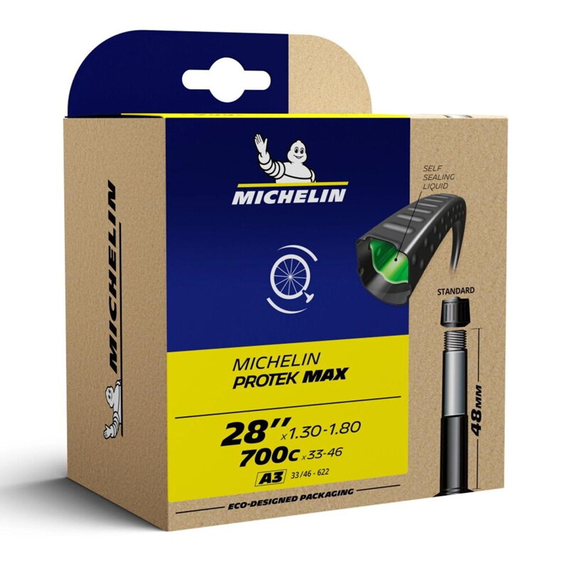 MICHELIN Inner tube A3 PROTEK MAX 700x33/46C (33/46-622) AV 48 mm 250g