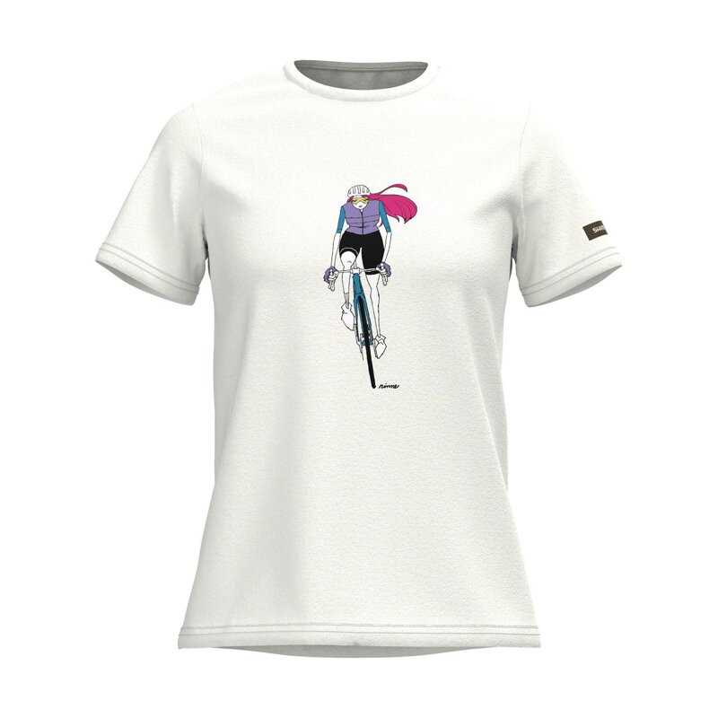 SHIMANO T-shirt SENTIERO LTD women's white road