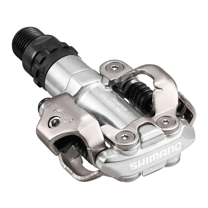 SHIMANO Pedále MTB PD-MT520 SPD biele+zar. SM-SH51